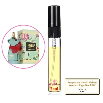 Mostra Fiola Din Parfumul Fragrance World Urban Women Paradise Eau De Parfum, Decant Sticla Cu Pulverizator