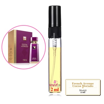 Mostra fiola din Parfumul French Avenue Cocoa Morado, decant sticla cu pulverizator