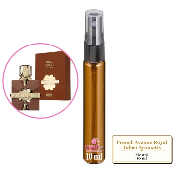 Mostra fiola din Parfumul French Avenue Royal Taboo Aromatix, decant sticla cu pulverizator