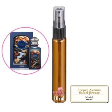 Mostra fiola din Parfumul French Avenue Safari Breeze, decant sticla cu pulverizator