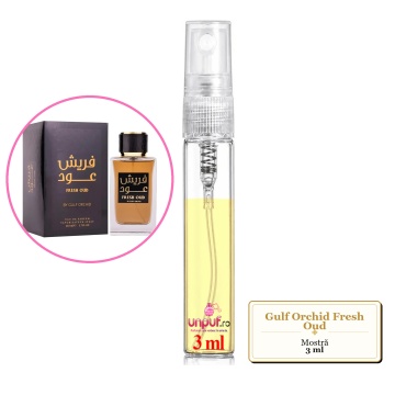 Mostra fiola din Parfumul Gulf Orchid Fresh Oud, decant sticla cu pulverizator - Img 3