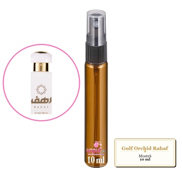 Mostra fiola din Parfumul Gulf Orchid Rahaf, decant sticla cu pulverizator