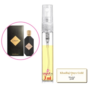 Mostra fiola din Parfumul Khadlaj Onyx Gold, decant sticla cu pulverizator - Img 2