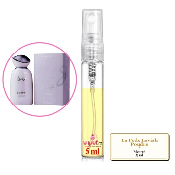 Mostra fiola din Parfumul La Fede Lavish Poudre, decant sticla cu pulverizator - Img 4