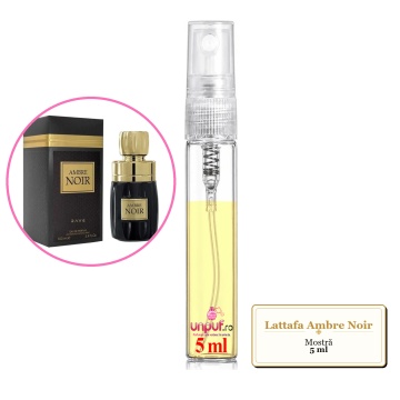 Mostra fiola din Parfumul Lattafa Ambre Noir, decant sticla cu pulverizator - Img 4