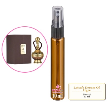 Mostra fiola din Parfumul Lattafa Dream Of Haze, decant sticla cu pulverizator