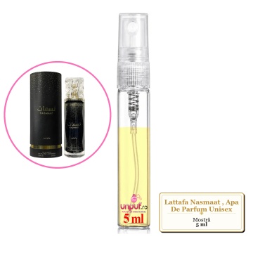 Mostra fiola din Parfumul Lattafa Nasmaat, Apa De Parfum Unisex, decant sticla cu pulverizator - Img 4