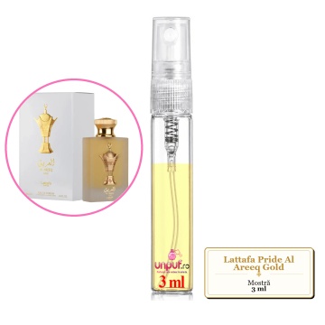 Mostra fiola din Parfumul Lattafa Pride Al Areeq Gold, decant sticla cu pulverizator - Img 3