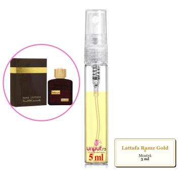 Mostra fiola din Parfumul Lattafa Ramz Gold, decant sticla cu pulverizator - Img 4