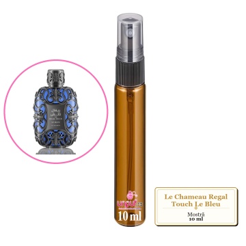 Mostra fiola din Parfumul Le Chameau Regal Touch Le Bleu, decant sticla cu pulverizator