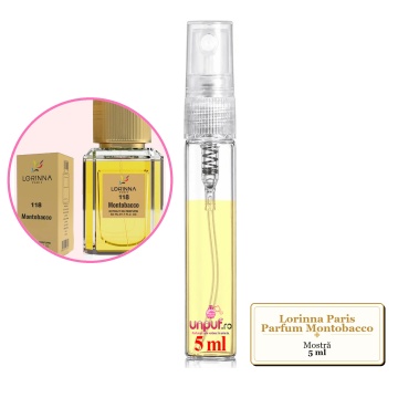 Mostra fiola din Parfumul Lorinna Paris Montobacco, decant sticla cu pulverizator - Img 3