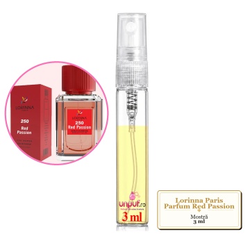Mostra fiola din Parfumul Lorinna Paris Red Passion, decant sticla cu pulverizator - Img 2
