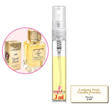 Mostra fiola din Parfumul Lorinna Paris Vanilla Powder, decant sticla cu pulverizator - Img 2