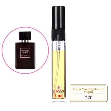 Mostra fiola din Parfumul Louis Varel Extreme Wood, decant sticla cu pulverizator - Img 2