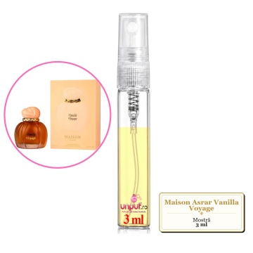 Mostra fiola din Parfumul Maison Asrar Vanilla Voyage, decant sticla cu pulverizator - Img 3