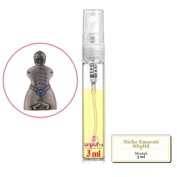 Mostra fiola din Parfumul Niche Emarati Khalid, decant sticla cu pulverizator - Img 3