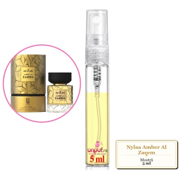Mostra fiola din Parfumul Nylaa Amber Al Zaeem, decant sticla cu pulverizator - Img 4
