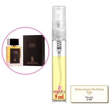 Mostra fiola din Parfumul Nylaa Carre De Noire Edp, decant sticla cu pulverizator - Img 4