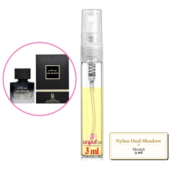 Mostra fiola din Parfumul Nylaa Oud Shadow, decant sticla cu pulverizator - Img 2
