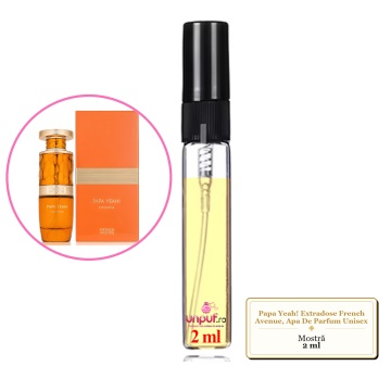 Mostra fiola din Parfumul Papa Yeah! Extradose French Avenue, Apa De Parfum Unisex, decant sticla cu pulverizator