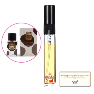 Mostra fiola din Parfumul Paris Corner Autobiography Supreme Gold, Apa de Parfum, Unisex, decant sticla cu pulverizator - Img 4