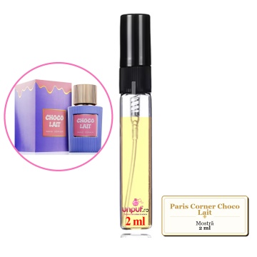 Mostra fiola din Parfumul Paris Corner Choco Lait, decant sticla cu pulverizator