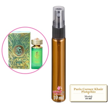 Mostra fiola din Parfumul Paris Corner Khair Pistachio, decant sticla cu pulverizator