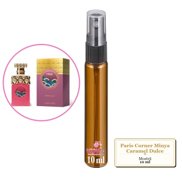 Mostra fiola din Parfumul Paris Corner Minya Caramel Dulce, decant sticla cu pulverizator