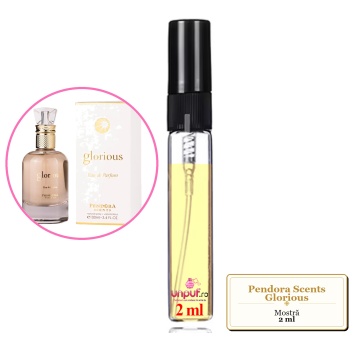 Mostra fiola din Parfumul Pendora Scents Glorious, decant sticla cu pulverizator - Img 2