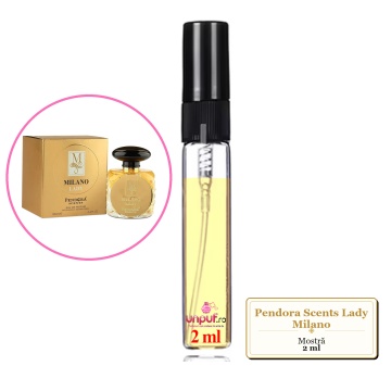 Mostra fiola din Parfumul Pendora Scents Lady Milano, decant sticla cu pulverizator - Img 2