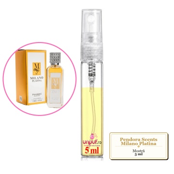 Mostra fiola din Parfumul Pendora Scents Milano Platina, decant sticla cu pulverizator - Img 4