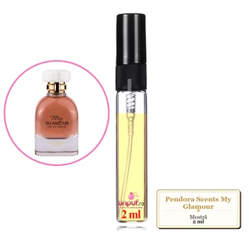 Mostra fiola din Parfumul Pendora Scents My Glamour, decant sticla cu pulverizator