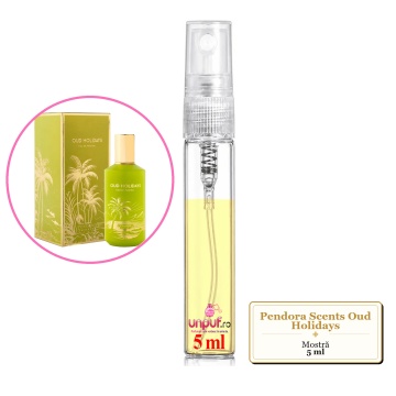 Mostra fiola din Parfumul Pendora Scents Oud Holidays, decant sticla cu pulverizator - Img 4
