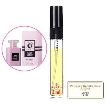 Mostra fiola din Parfumul Pendora Scents Rose Addict, decant sticla cu pulverizator - Img 2
