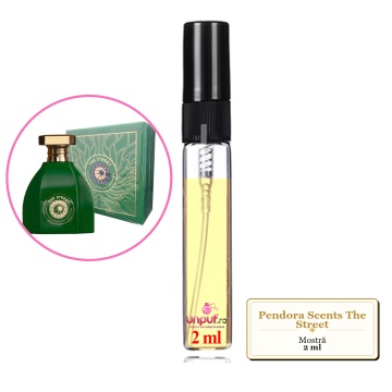 Mostra fiola din Parfumul Pendora Scents The Street, decant sticla cu pulverizator
