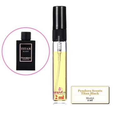 Mostra fiola din Parfumul Pendora Scents Titan Black, decant sticla cu pulverizator - Img 2