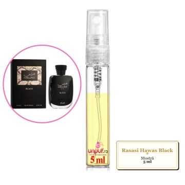 Mostra fiola din Parfumul Rasasi Hawas Black, decant sticla cu pulverizator - Img 4
