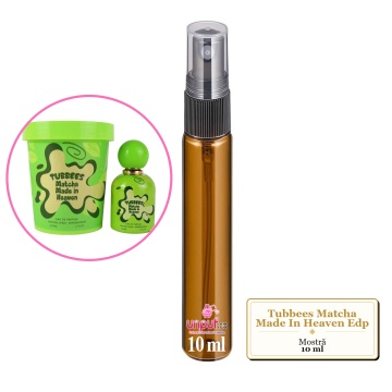 Mostra fiola din Parfumul Tubbees Matcha Made In Heaven Edp, decant sticla cu pulverizator