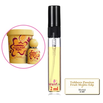 Mostra fiola din Parfumul Tubbees Passion Fruit Mojito Edp, decant sticla cu pulverizator