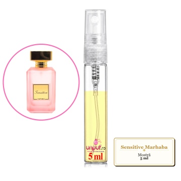 Mostra fiola din Sensitive Marhaba, decant sticla cu pulverizator - Img 3