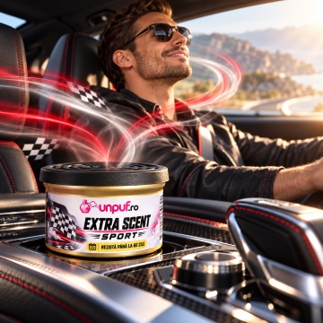 Odorizant Auto Unpuf Extra Scent Sport, Parfum Auto Fresh, Intensitate Reglabilă, Până la 60 Zile, 40g - Img 4