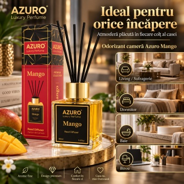 Odorizant Cameră Azuro Mango Luxury Perfume – 100 ml - Img 3