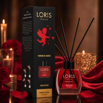 Odorizant de Cameră cu Bețișoare Parfumate Loris Parfum Îngerul Roșu, 120 ml, Esență Red Angel, Miros Elegant și Persistent - Img 3