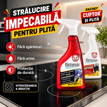 Pachet curatare cuptor si plita Klintensiv – 2 x 500 ml - Img 4