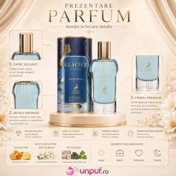 Parfum Alhambra Glacier Flora 100 ml, parfum arăbesc, edp, Unisex, Damă, Bărbat - Img 3