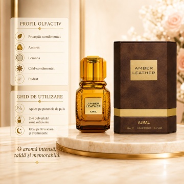Parfum Arăbesc Ajmal Amber Leather Eau De Parfum 100 ml, Damă, edp - Img 9