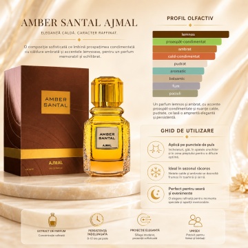 Parfum Arăbesc Ajmal Amber Santal 100 ml, Damă, edp - Img 9