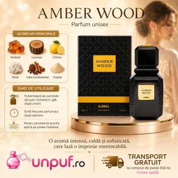 Parfum Arăbesc Ajmal Amber Wood 50 ml, Damă, edp - Img 9