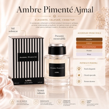 Parfum Arăbesc Ajmal Ambre Pimente 100 ml, Damă, edp - Img 3