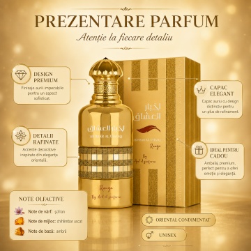 Parfum Arăbesc Akhbar Al Ushaq Rouge Ard Al Zaafaran 100 ml, Apă de Parfum Unisex, Damă și Bărbat, Aromă Oriental Condimentată, Inspirat Baccarat Rouge 540 - Img 3
